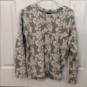 Coco + Carmen Beautiful gray and cream sweater